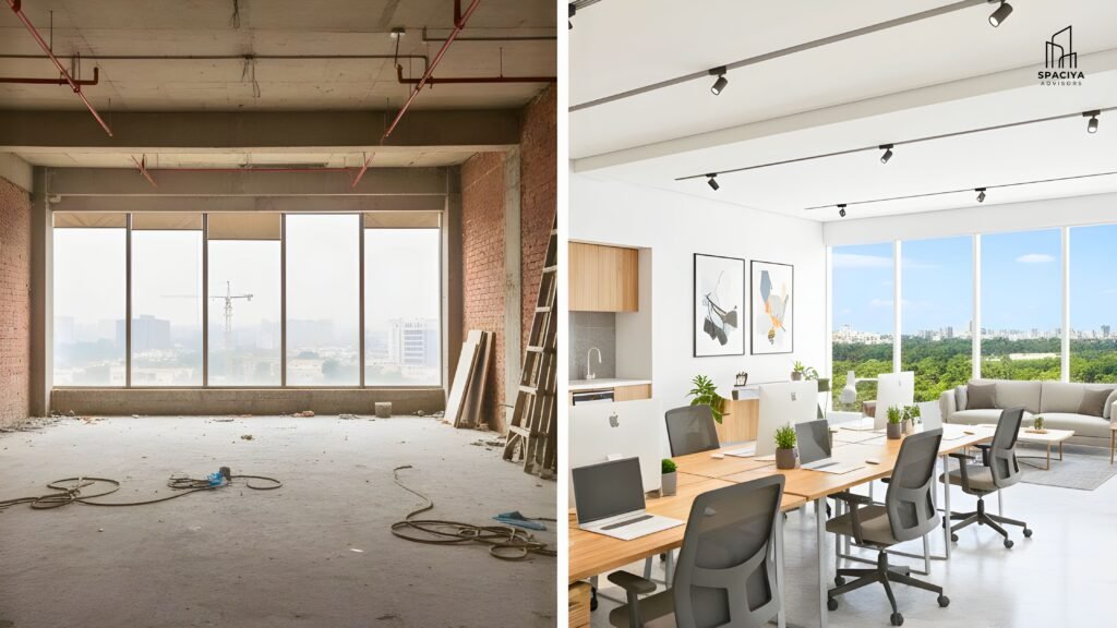 Furnished vs. Bare Shell Offices