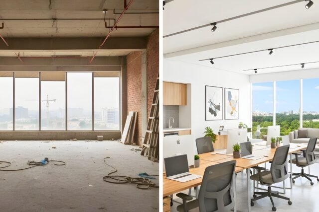 Furnished vs. Bare Shell Offices