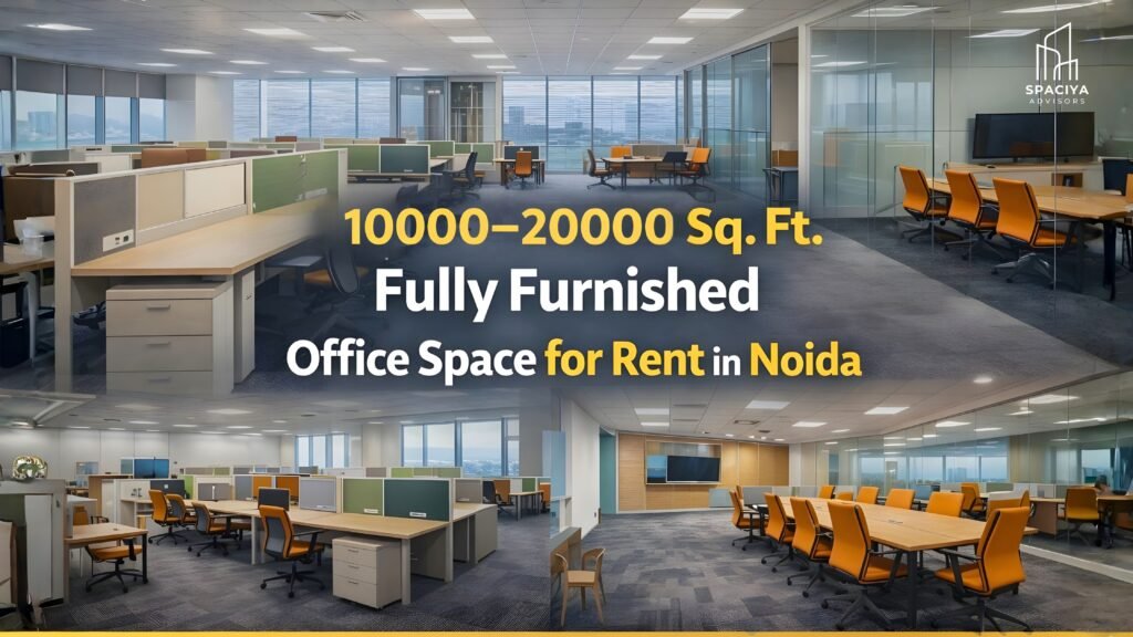 10000 to 20000 Sq. Ft. Fully Furnished Office Space for Rent in Noida